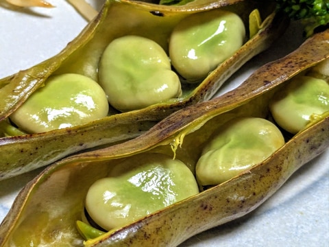 トースターで簡単に♡焼きそら豆